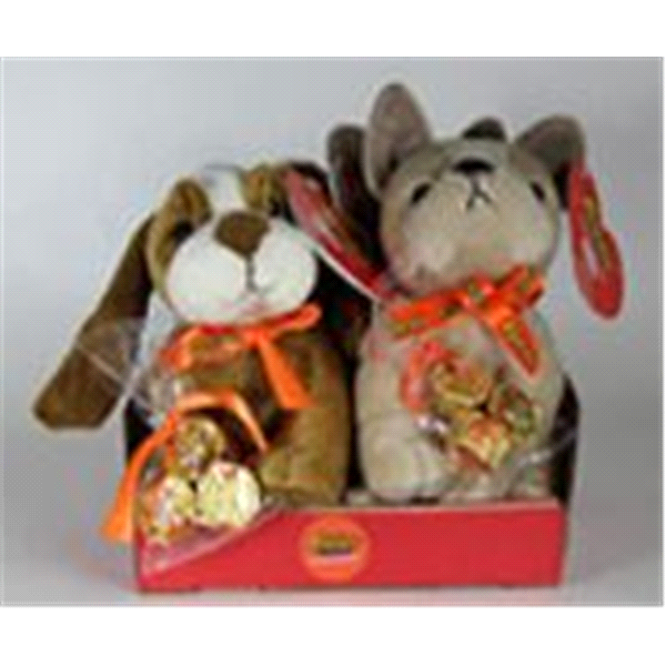 slide 1 of 1, Galerie Hershey Candy With Plush Puppy, 0.9 oz