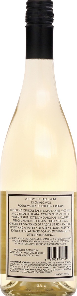 slide 3 of 8, Quady North Pistoleta White Wine, Rogue Valley Southern Oregon, 750 ml