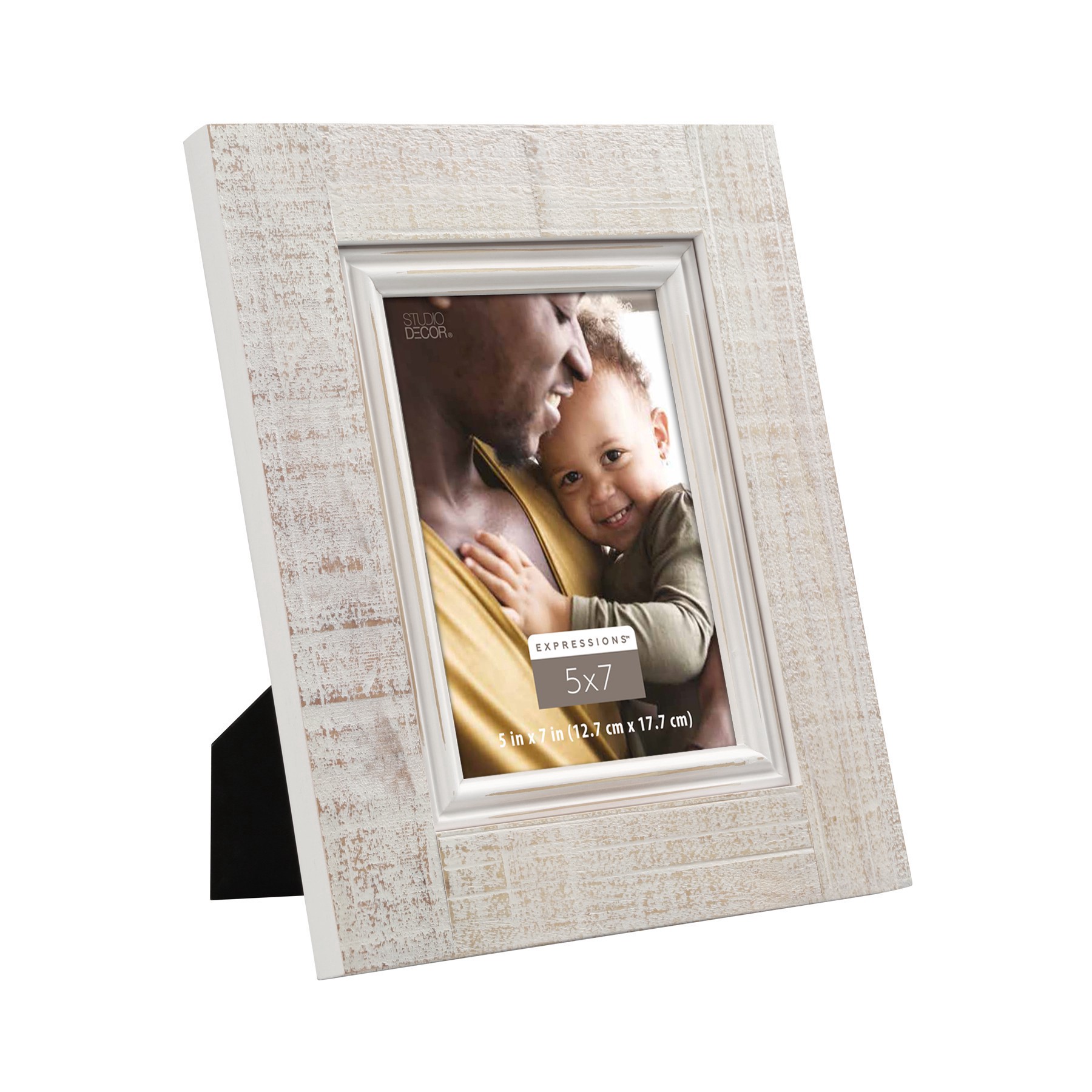 slide 5 of 6, Expressions 5" X 7" White Wash Frame By Studio Decor, 5 in x 7 in