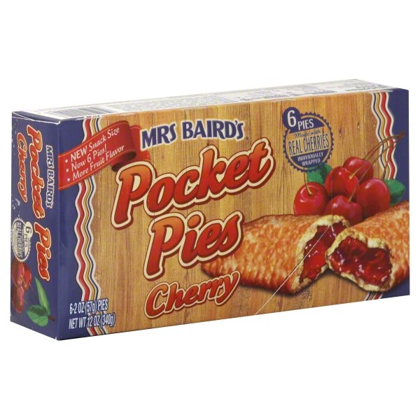 slide 1 of 1, Mrs. Baird's Cherry Pocket Pies, 6 ct