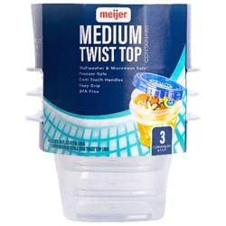Meijer Storage Container, Twist Top