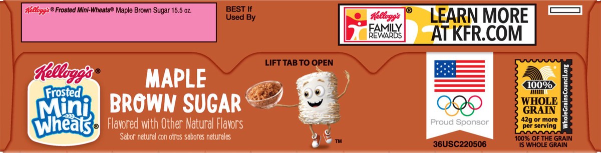 slide 5 of 10, Frosted Mini-Wheats Maple Brown Sugar Cereal, 15.5 oz