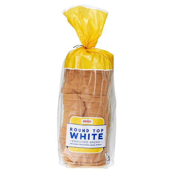 slide 1 of 1, Meijer Round Top Bread, White, 16 oz