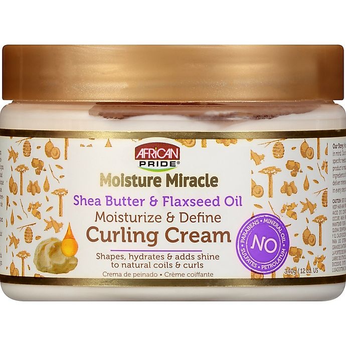 slide 2 of 4, African Pride Moisture Miracle Shea Butter And Flaxseed Oiil Curling Cream, 12 oz