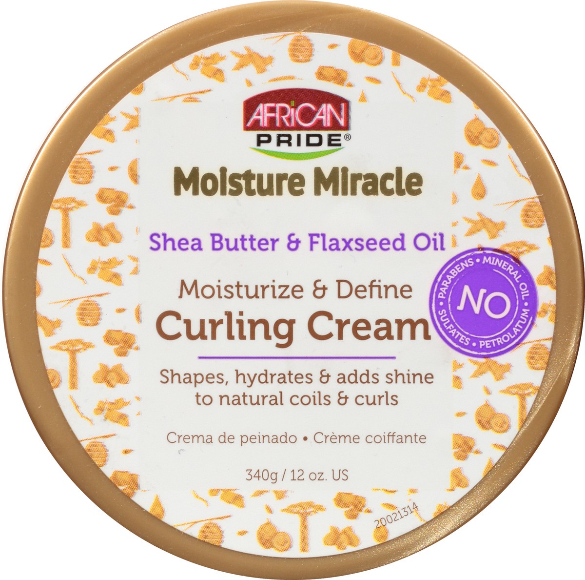 slide 9 of 9, African Pride Curling Cream, Moisturize & Define, Shea Butter & Flaxseed Oil, 12 oz