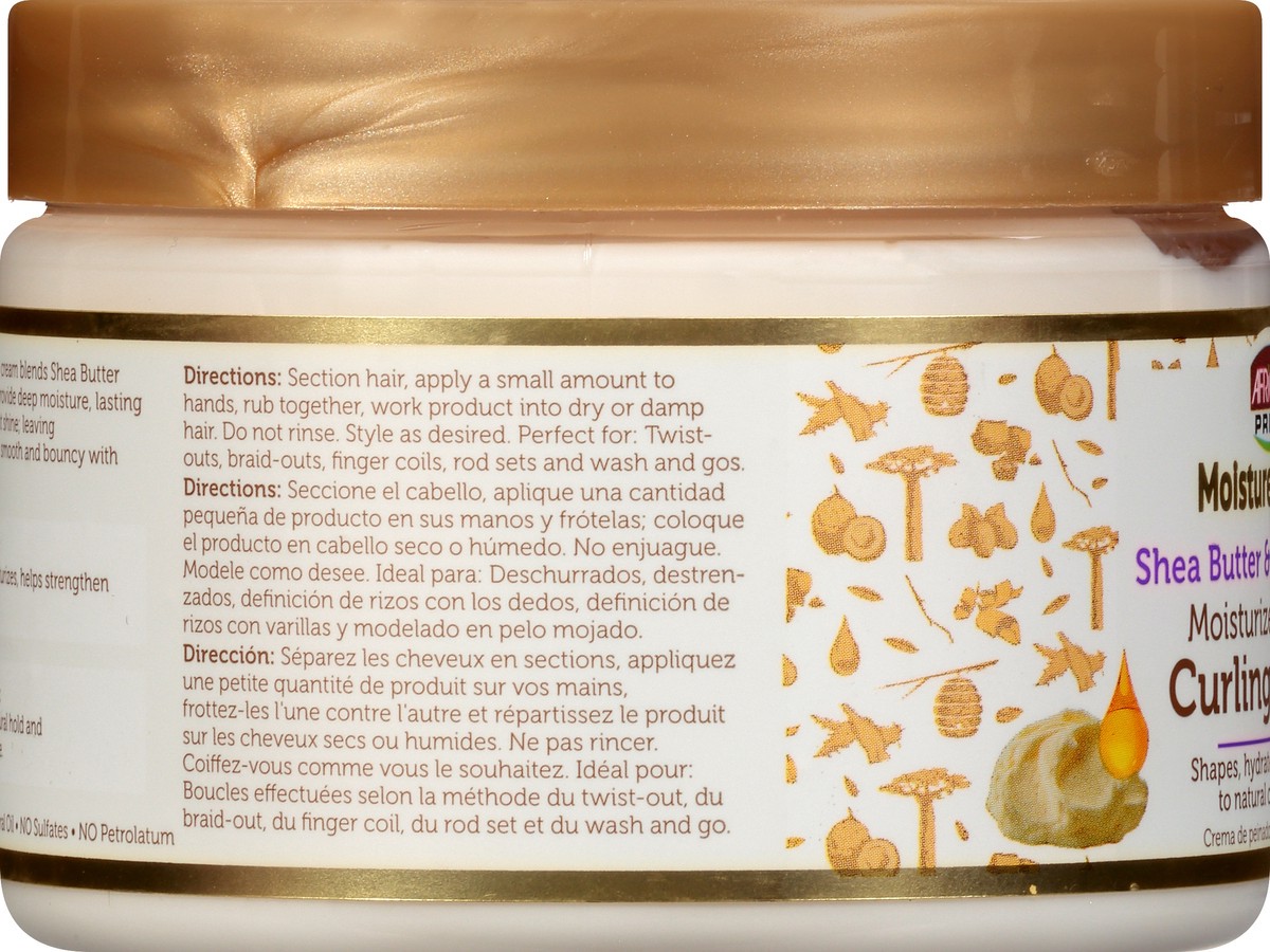 slide 5 of 9, African Pride Curling Cream, Moisturize & Define, Shea Butter & Flaxseed Oil, 12 oz