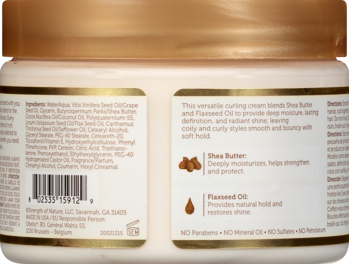 slide 2 of 9, African Pride Curling Cream, Moisturize & Define, Shea Butter & Flaxseed Oil, 12 oz