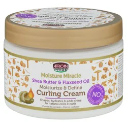 African Pride Curling Cream, Moisturize & Define, Shea Butter & Flaxseed Oil