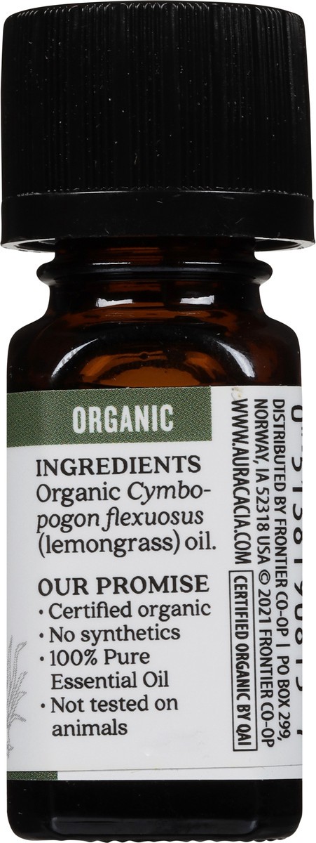 slide 8 of 9, Aura Cacia Organic Lemongrass Pure Essential Oil 0.25 fl oz, 0.25 fl oz