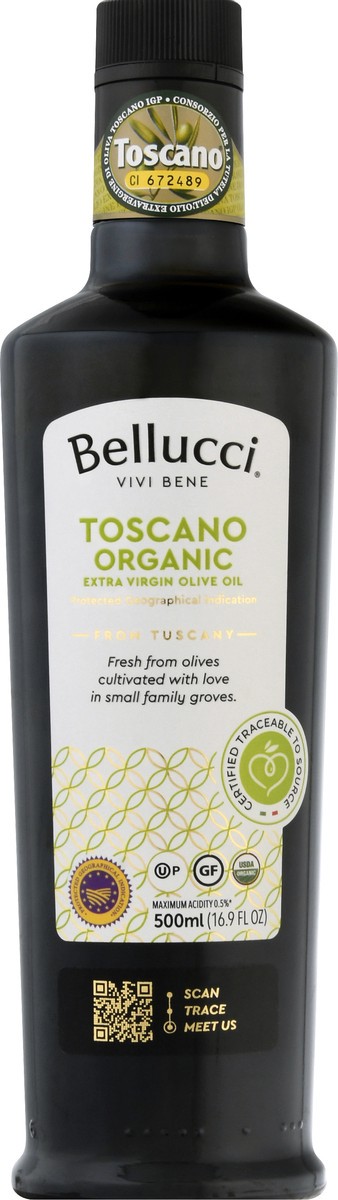 slide 1 of 9, Bellucci Premium Toscano PGI Organic Extra Virgin Olive Oil, 500 ml