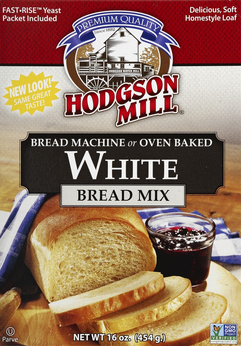 slide 3 of 4, Hodgson Mill Wholesome White Bread Mix, 16 oz