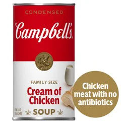 Campbell's Condensed Cream of Chicken Soup, 22.6 oz Family Size Can