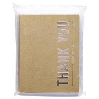 slide 11 of 13, American Greetings Stationery, Thank You Kraft, 20 ct