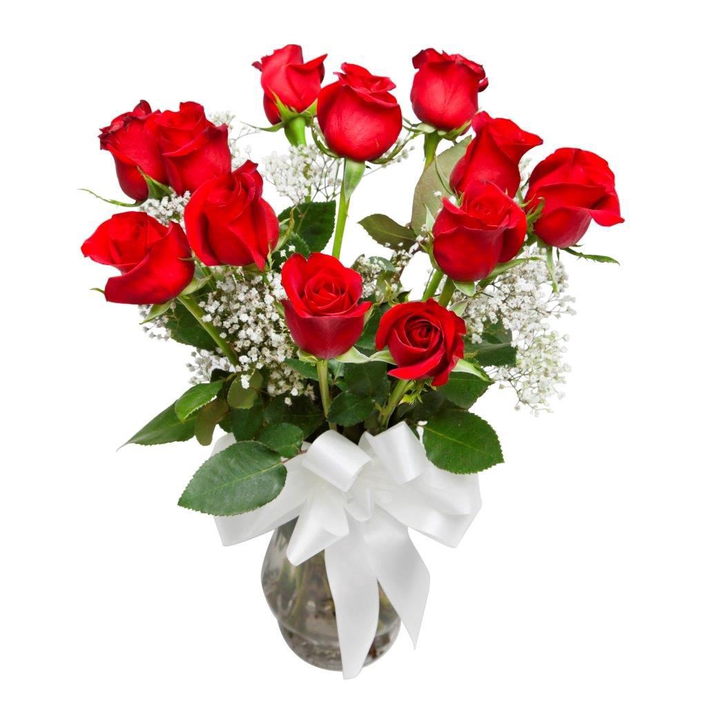 slide 1 of 1, Dz. Rose Vase, 1 ct