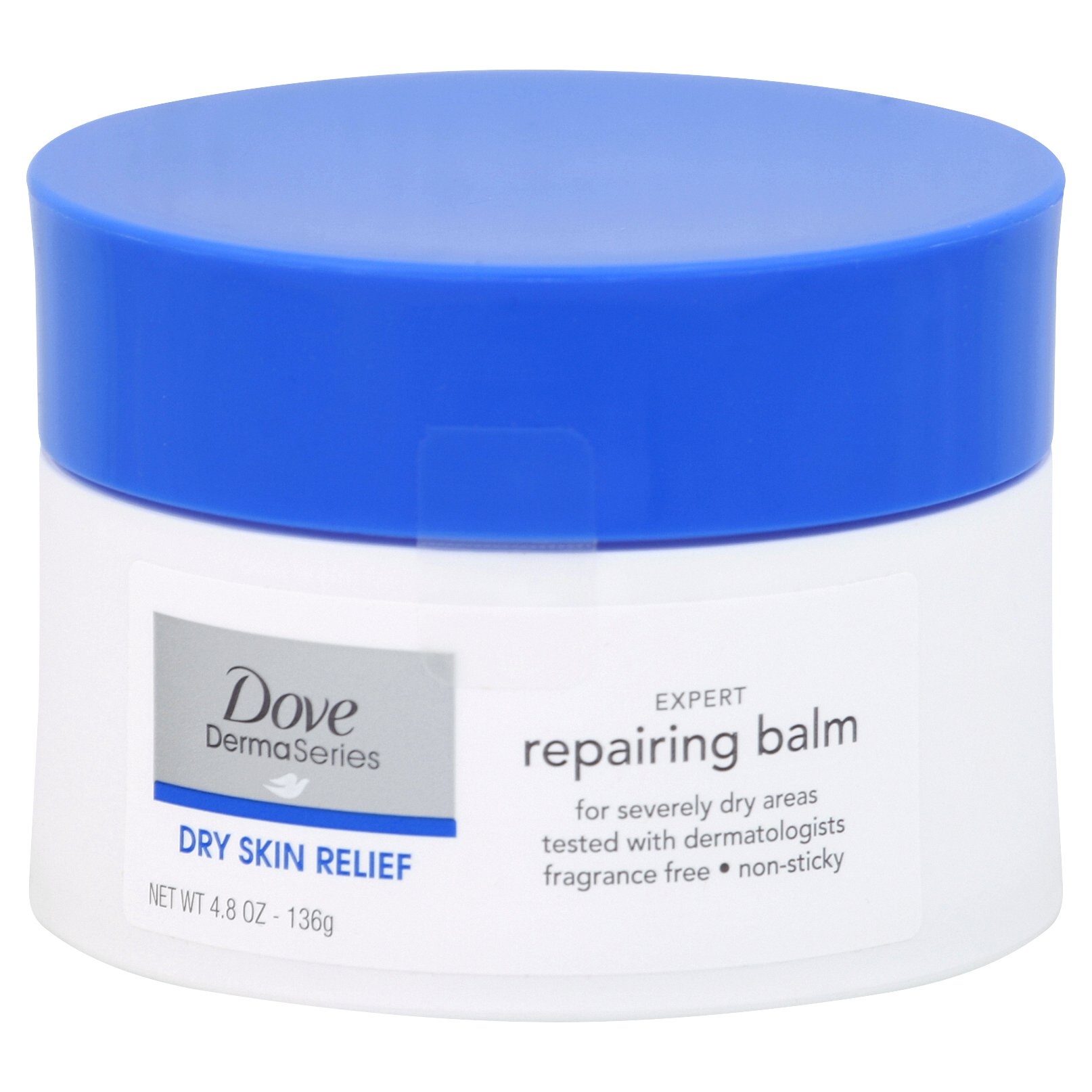 slide 1 of 6, Dove Derma Series Dry Skin Relief Repairing Balm, 4.8 oz