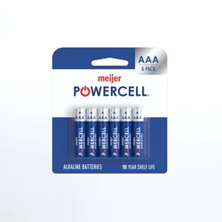 Meijer Powercell Alkaline Battery AAA