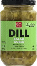 Harris Teeter Pickles - Dill Salad Cubes - 12 oz