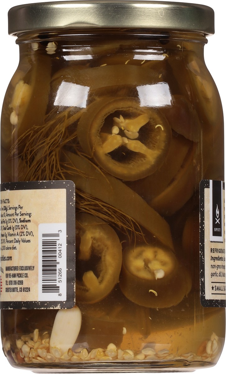 slide 11 of 12, Yee-Haw Pickle Co. Buckin' Hot Jalapenos 16 oz, 16 oz