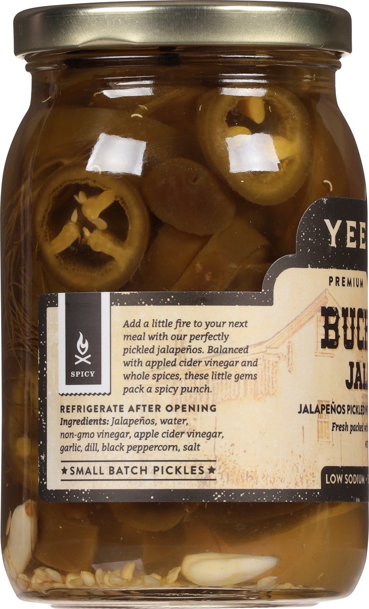 slide 8 of 12, Yee-Haw Pickle Co. Buckin' Hot Jalapenos 16 oz, 16 oz