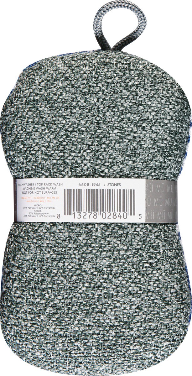 slide 7 of 9, MÜkitchen Double-Duty Stones Scrub Sponge 1 ea, 1 ct