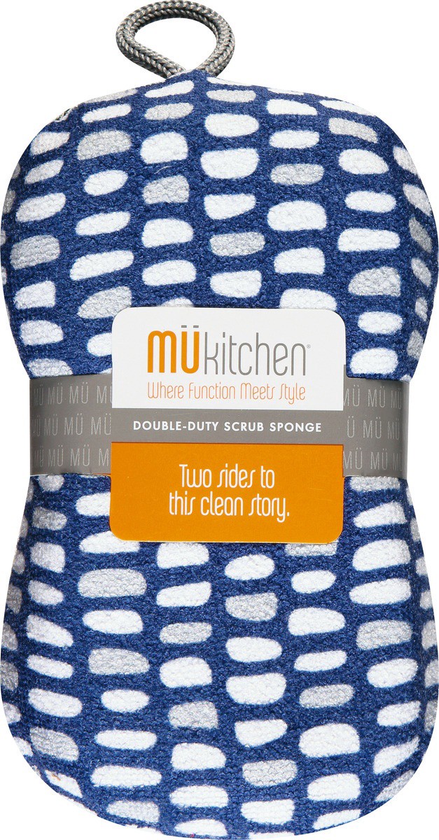 slide 3 of 9, MÜkitchen Double-Duty Stones Scrub Sponge 1 ea, 1 ct