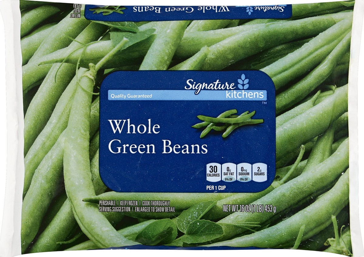 slide 3 of 5, Signature Select Whole Petite Green Beans 16 oz, 16 oz