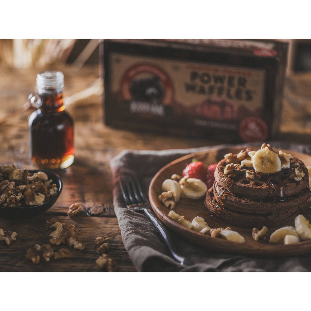 slide 4 of 11, Kodiak Cakes Power Waffles, Dark Chocolate, 10.72 oz/8 ct, 