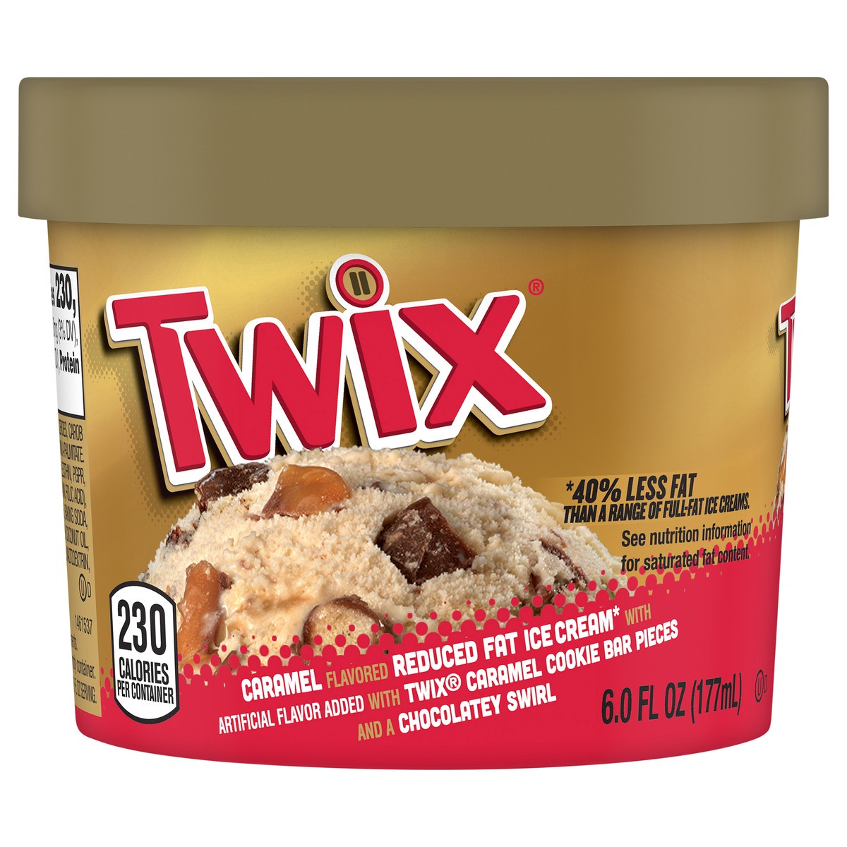 slide 1 of 4, TWIX Ice Cream Cup 6 oz, 6 fl oz