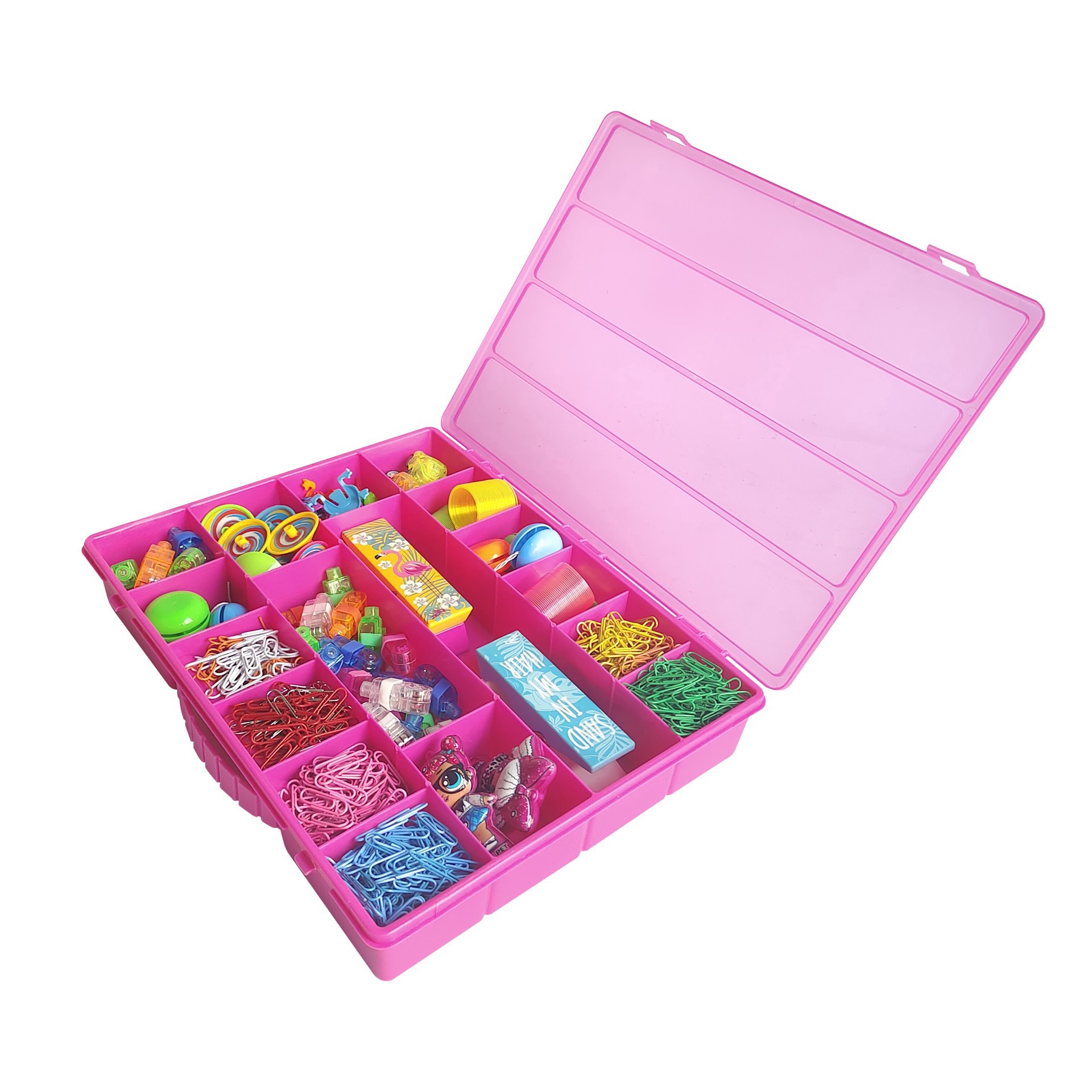 slide 3 of 3, 14" Plastic Craft Case By Creatology, 14 in x 2.5 in x 11 in