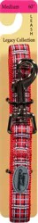Legacy Collection Dog Leash Medium 60 Inch Red Plaid Card - Each
