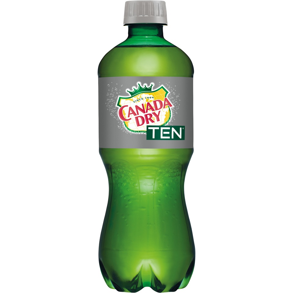 slide 1 of 1, Canada Dry Ten Ginger Ale - 20 fl oz, 20 fl oz