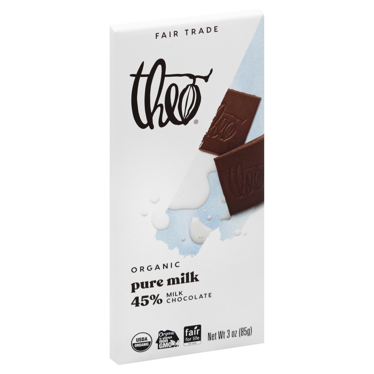 slide 6 of 13, Theo Organic Milk Chocolate Bar, 3 oz