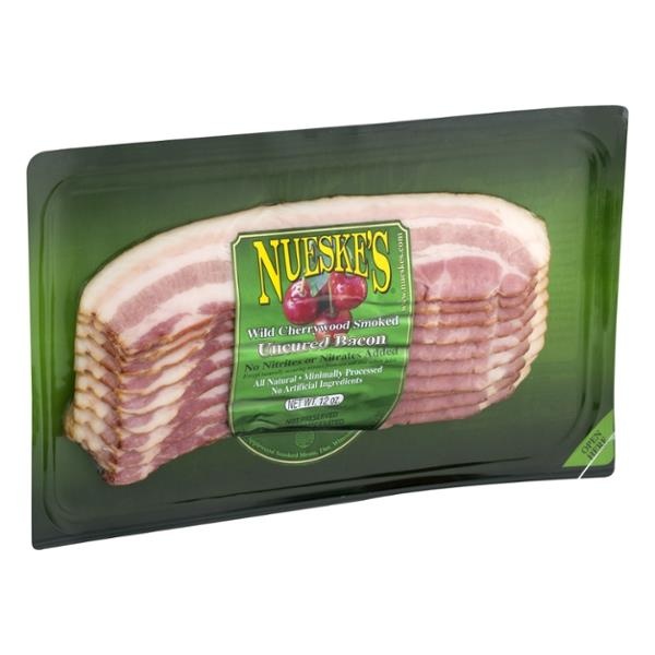 slide 1 of 1, Nueske's Wild Cherrywood Smoked Uncured Bacon, 12 oz