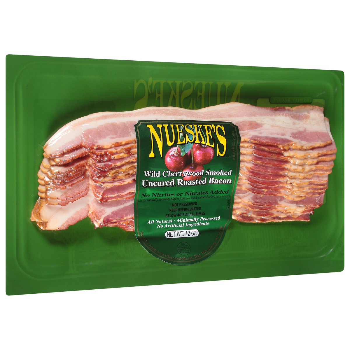 slide 9 of 14, Nueske's Wild Cherrywood Smoked Uncured Bacon, 12 oz