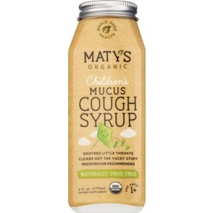 slide 1 of 1, Maty's Maty's Organic Children's Mucus Cough Syrup, 6 oz