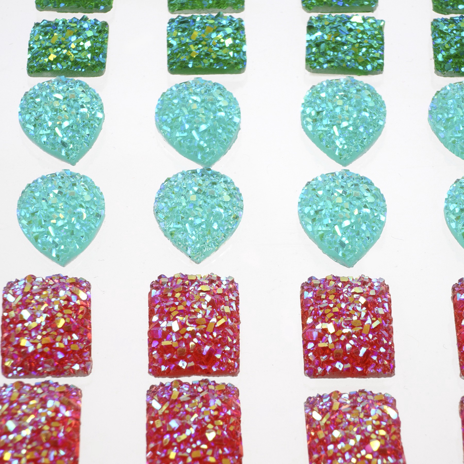 slide 3 of 4, Rainbow Bling Mix Shaped Stickers By Recollections, 2 in x 8 in