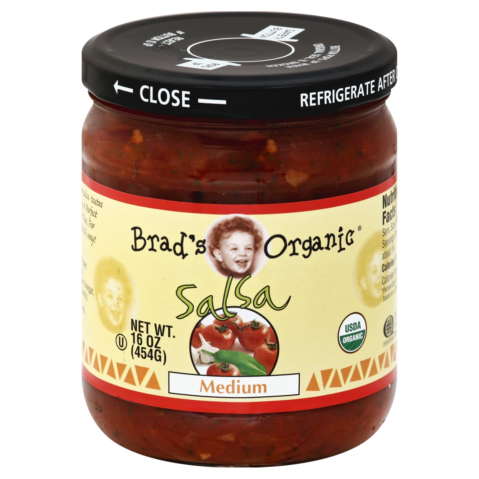 slide 1 of 2, Brad's Organic Salsa 16 oz, 16 oz