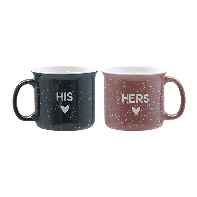 slide 1 of 1, American Atelier His and Hers Coffee Mugs, 2 ct