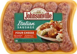 Johnsonville Four Cheese Italian Sausage, 5 Count, 19 oz