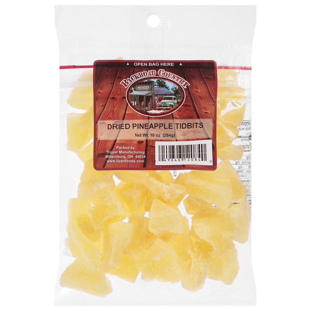slide 1 of 9, Backroad Country Dried Pineapple Tidbits 10 oz, 1 ct