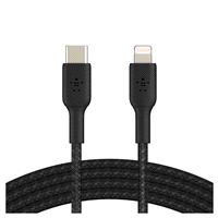 slide 13 of 13, Belkin BoostCharge 6.6 Feet USB-C Cable with Lightning Connector 1 ea, 1 ct