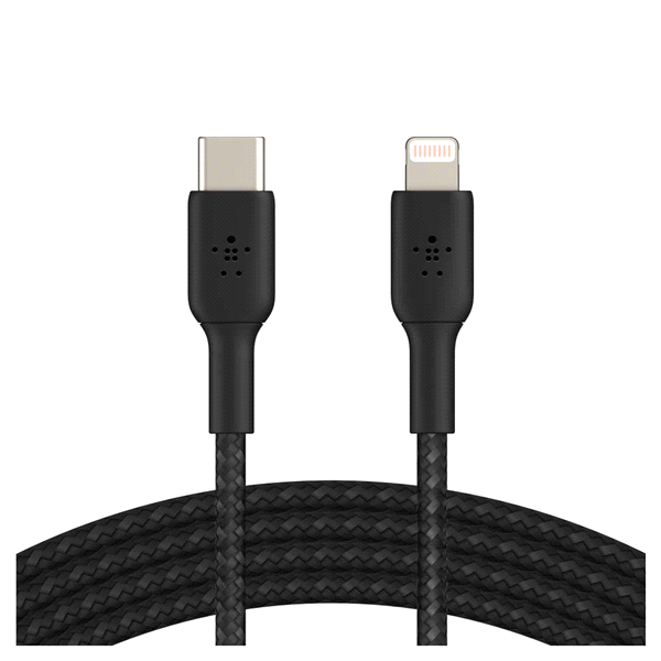 slide 8 of 13, Belkin BoostCharge 6.6 Feet USB-C Cable with Lightning Connector 1 ea, 1 ct