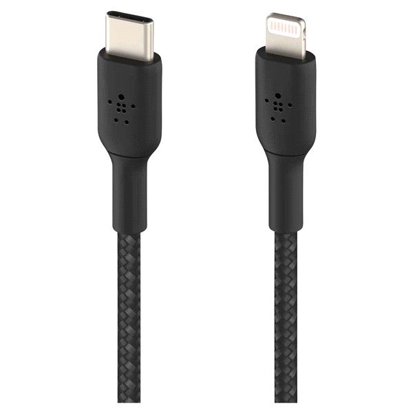 slide 6 of 13, Belkin BoostCharge 6.6 Feet USB-C Cable with Lightning Connector 1 ea, 1 ct