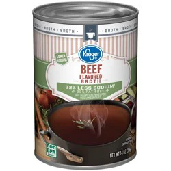 Kroger Fat Free Reduced Sodium Beef Broth