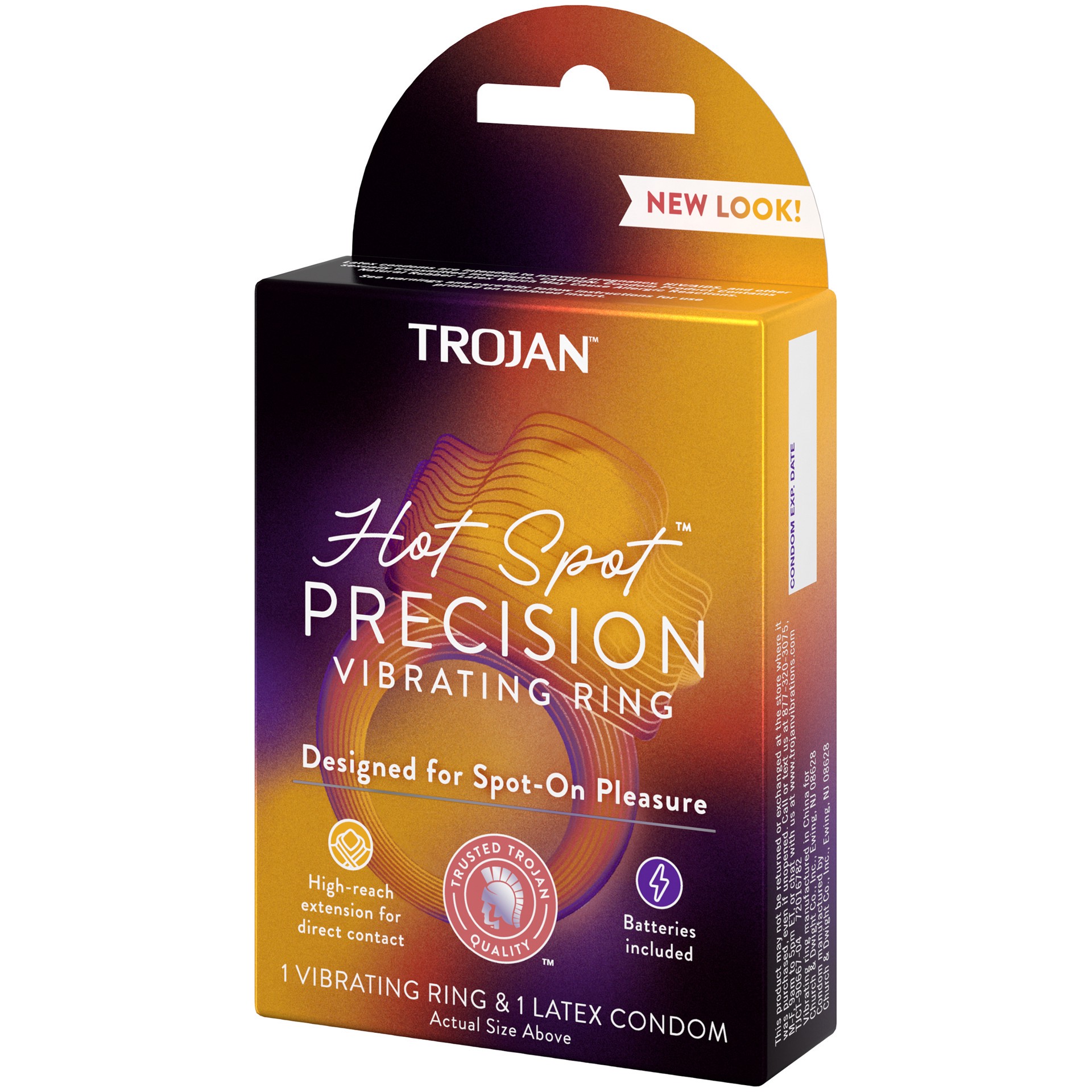 slide 4 of 4, Trojan Vibrations Hot Spot Vibrating Ring Couples Massager, 2 ct