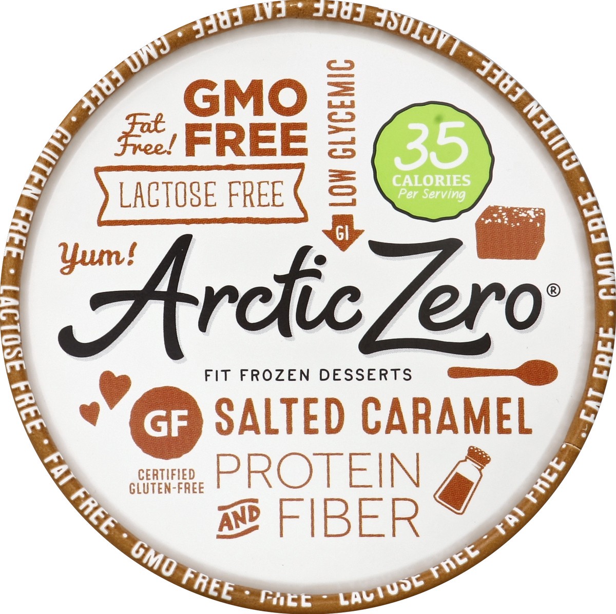 slide 2 of 3, Arctic Zero Frozen Treats - Salted Caramel, 16 fl oz