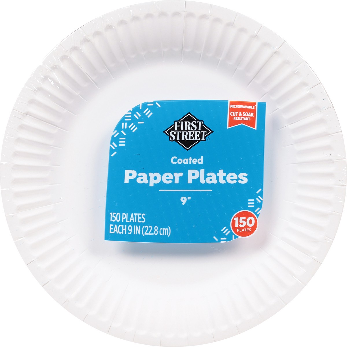 slide 11 of 11, First Street 9 Inch Paper Plate, 150 ct