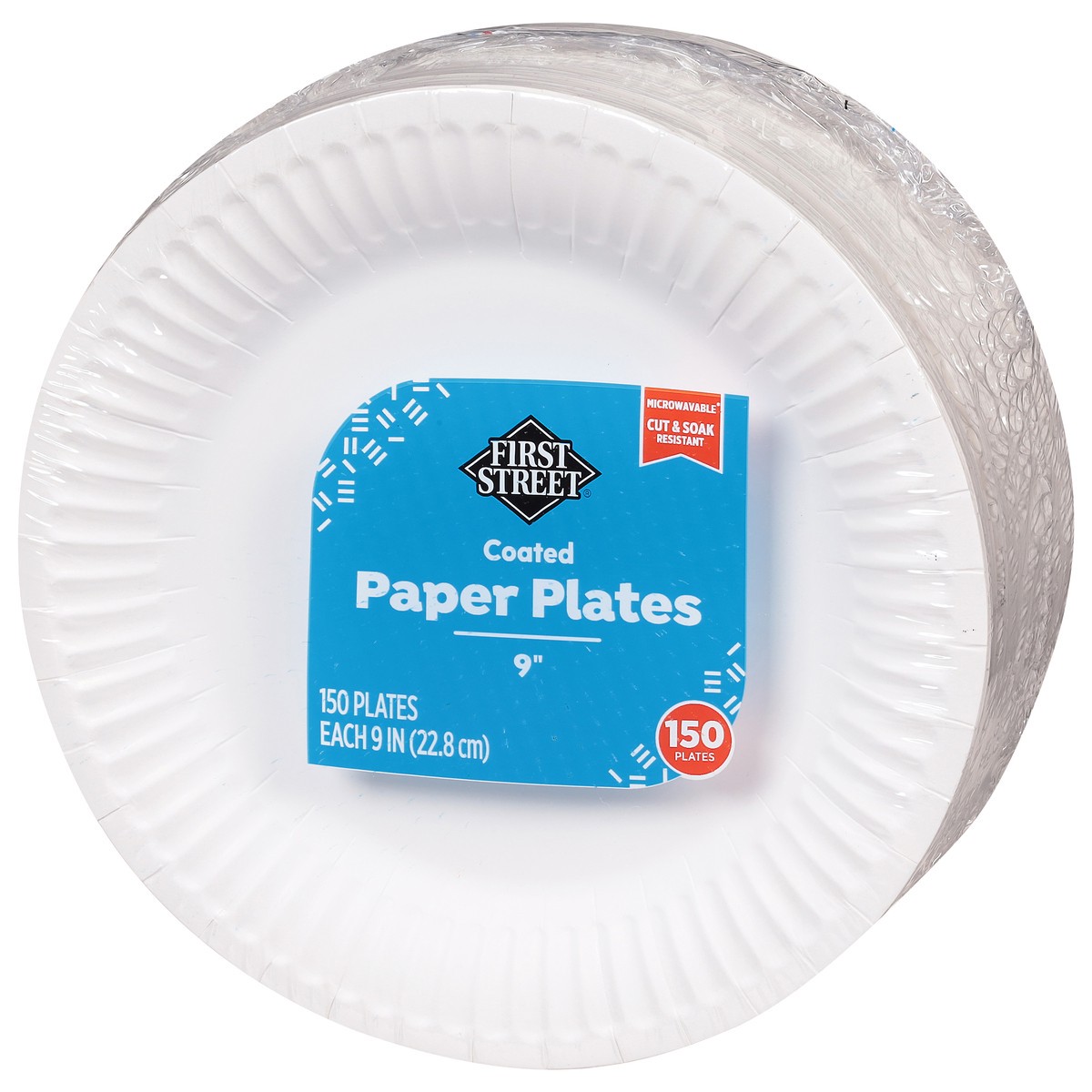 slide 3 of 11, First Street 9 Inch Paper Plate, 150 ct