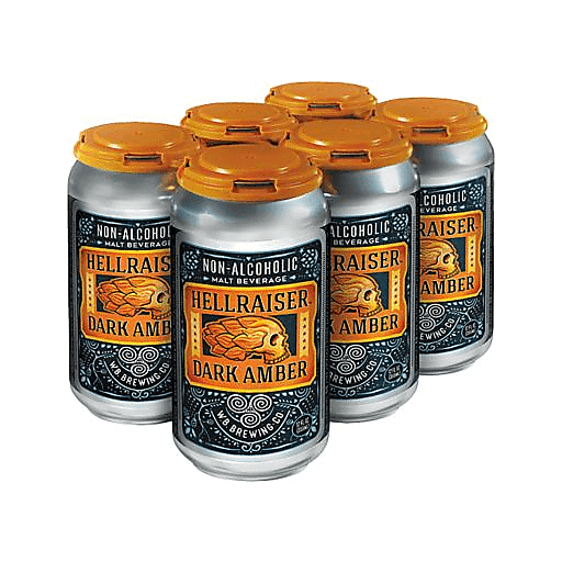 slide 1 of 1, Wellbeing Hellraiser Amber Na Can, 6 ct; 12 oz