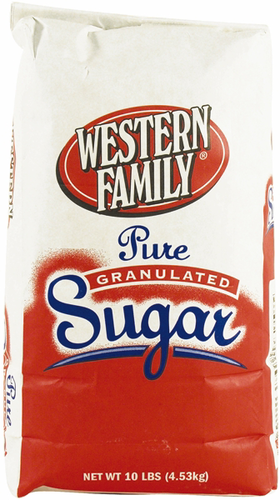 slide 1 of 1, Western Family Pure Granulated Sugar, 10 lb